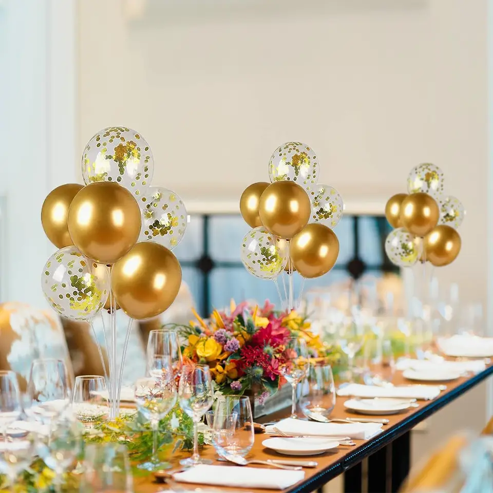 Kit Supporto Palloncini Riutilizzabile - 20 Pezzi, Con Base E Tazza Per Feste - Foto 3