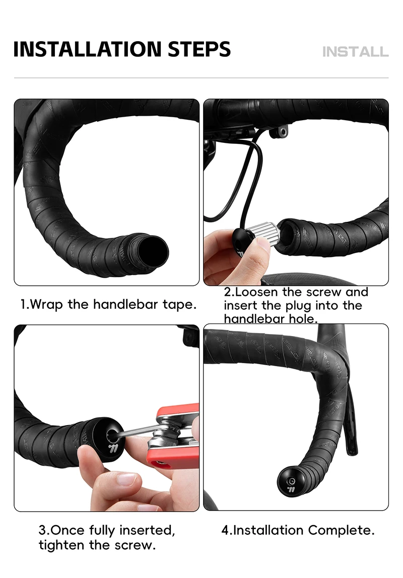 WEST RADFAHREN MTB Rennrad Lenker Endstopfen Aluminiumlegierung Griff Bar Endkappe BMX Bike Grip Mehrfarbige Abdeckung Fahrradzugang – Detail 12