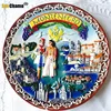 10cm Portuguese Lisbon Paris Austria Switzerland Finland Netherlands Norway American Ceramic Plate Home Decor Tourist Souvenir 4