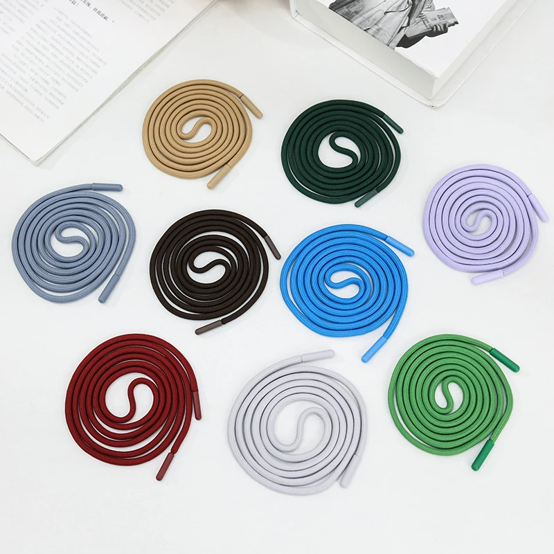 140cm Braided Round Twisted Cord Sweatpants Rope Solid Color Hoodie Drawstring Rope Replacement DIY Sewing Crafts nylon cord macrame cord silk cord satin cord faux suede cord waxed cord leather cord pvc cord packaging cord