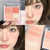 Highlighter Blusher Palette Korean Eye Makeup Face Contour Blush Pallete Rouge Matte Cheek Tint Lasting Brighten Women Cosmetics 2
