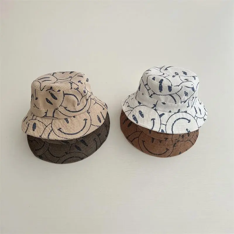 Cute Pattern Kids Bucket Hat Full Print Wide Brim Baby Boys Girls Sun Protection Fisherman Hat Children Beach Panama Caps 1