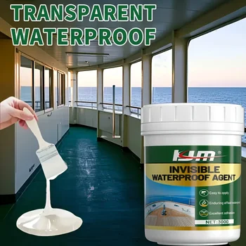 300g KJM marine grade transparent waterproof coating - an invisible waterproof agent suitable for ships, RVs, homes, and outdoor 1