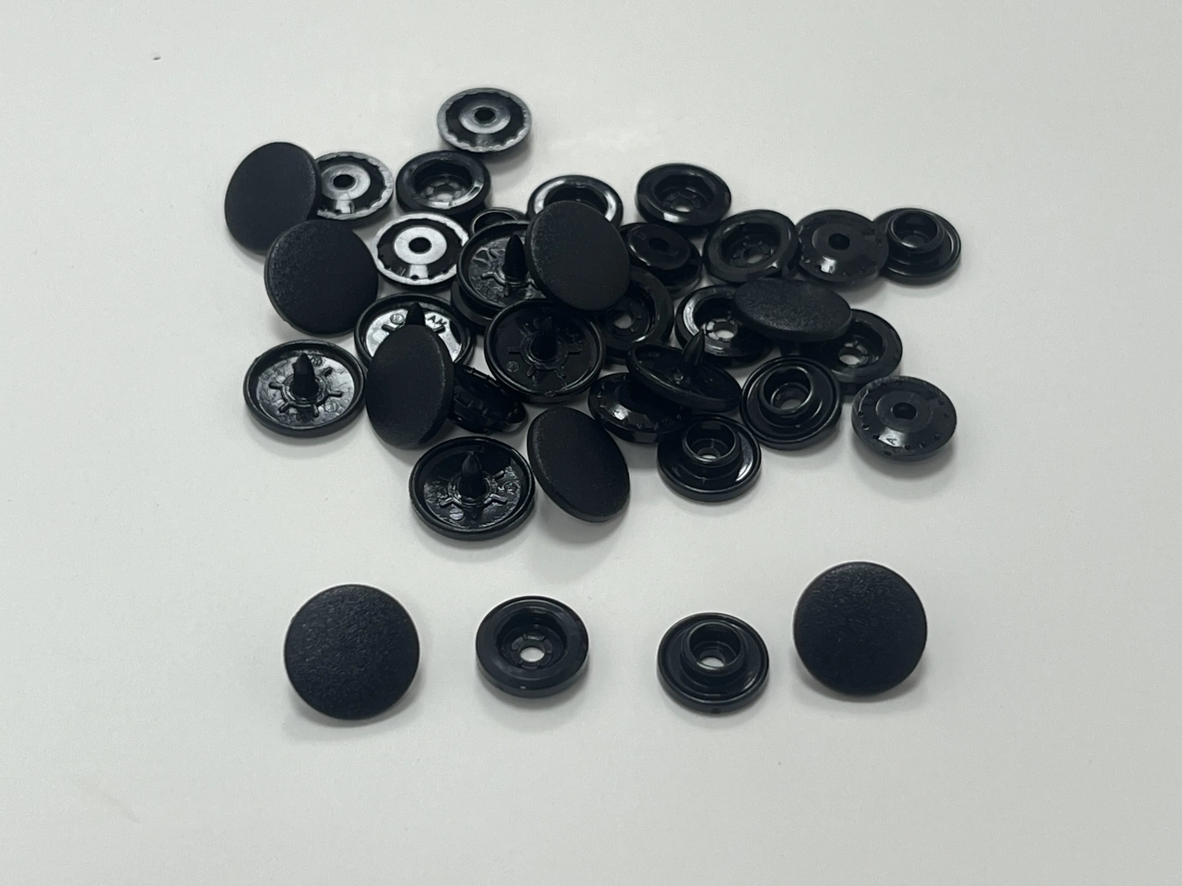 Free shipping 100s sets KAM  B5 Black  matt color snap button for sewing baby  scrub color beautity plastic fastener snap button 2
