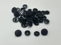 Free shipping 100s sets KAM  B5 Black  matt color snap button for sewing baby  scrub color beautity plastic fastener snap button 2