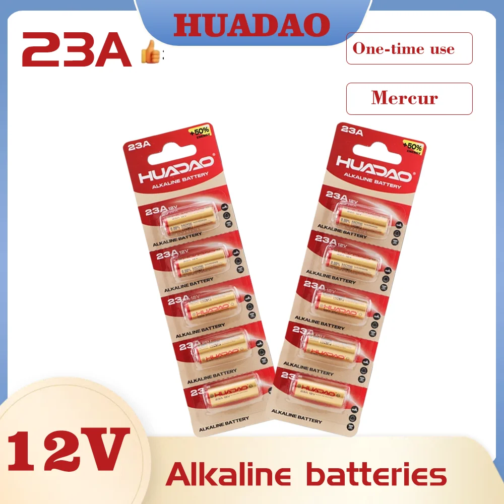 Batterie 23A 12V Dry Alkaline for Doorbell Remote Control Toys