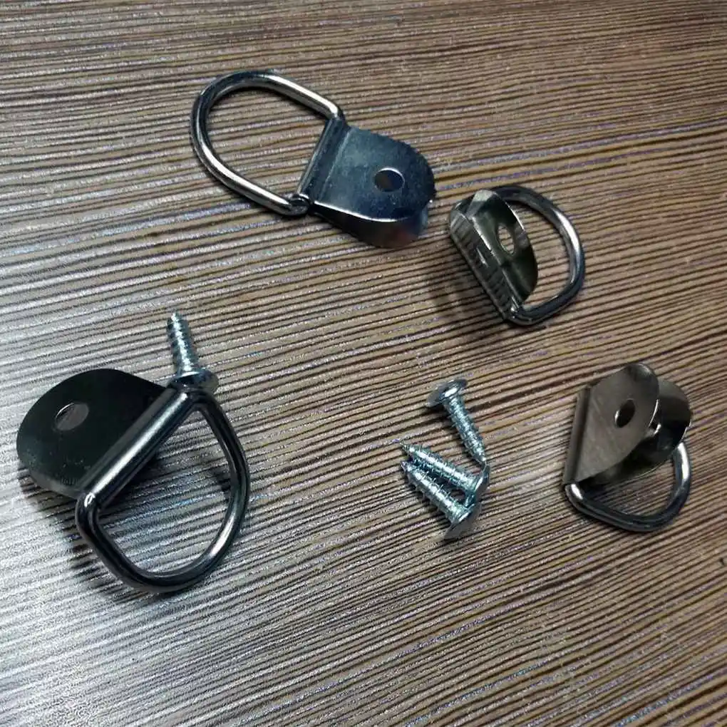 4pcs 3x3cm Luggage Net Vehicle Trunk Hook Clasps Fixed Installation