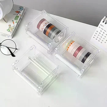 Taglierina per nastro adesivo Washi Tape Storage Organizer Taglierina Dispenser per nastro da ufficio
