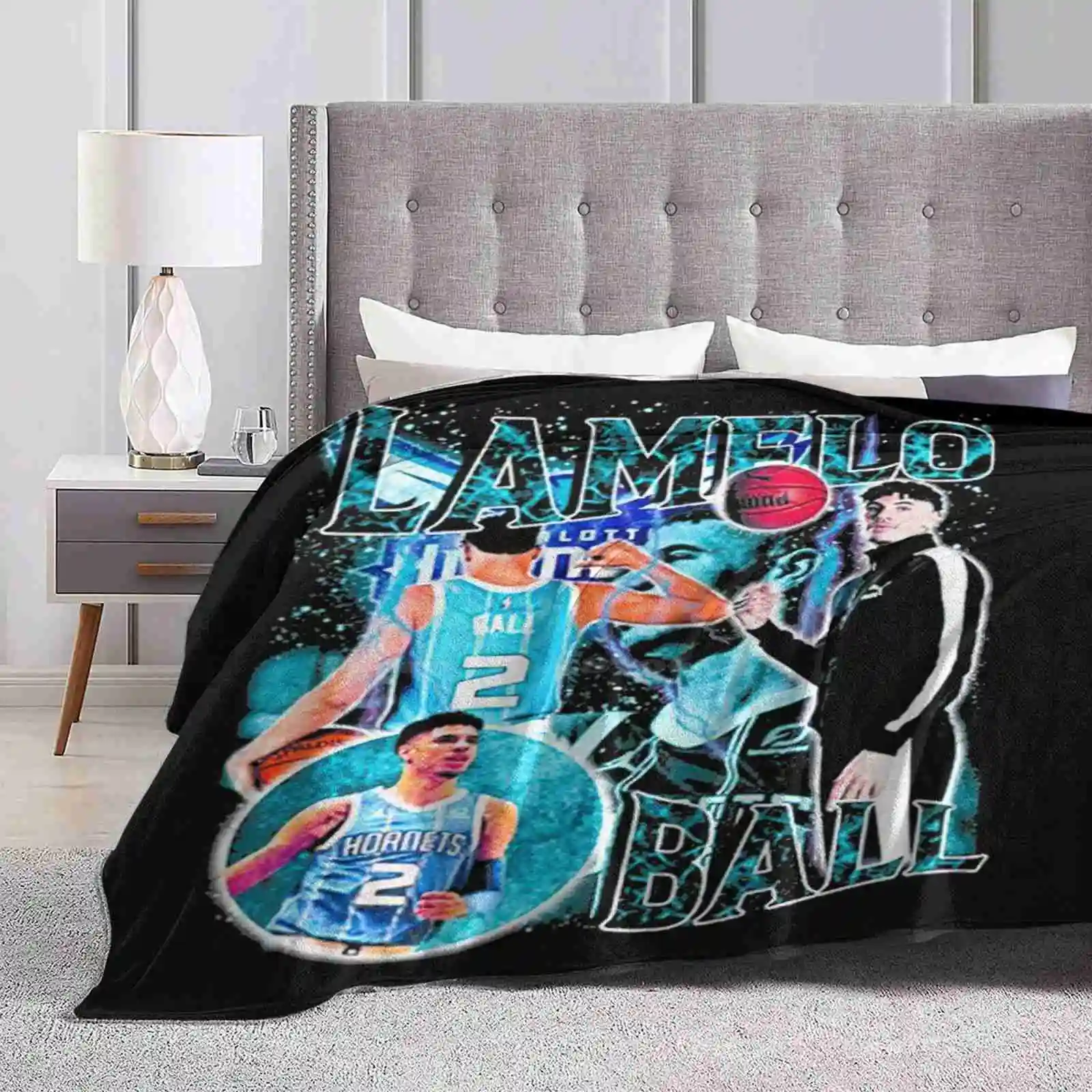 Lamelo Ball Coperta Morbida E Calda Da Viaggio Coperta Portatile Lamelo Ball Basket Lonzo Ball Bbb Big Baller Brand Lavar Ball Sports