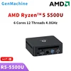GenMachine Mini PC AMD 5500U 5600H 5600U CPU Win11 DDR4 WiFi6 Gamer Pc Computer Ryzen 4300U 4600H 4800H 5300U 4500U 1