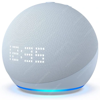 Original Echo Dot (5th Gen) Smart Mini WiFi Bluetooth Alexa Speaker with Voice Control & Clock