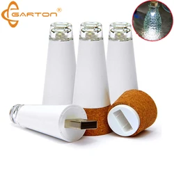 Rechargeable Bottle Lights Mini Cork Shaped Craft Light USB Powered Cork Lights Wine Bottles Party Décor Christmas Wedding Lamp