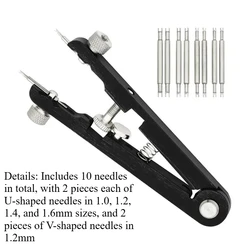 Deluxe Watch Band Removal Tool Kit with Spring Bar Plier and Tweezer (1Pc Black)