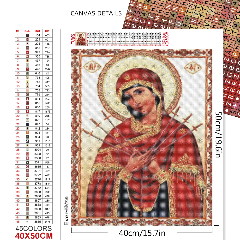 5D DIY Diamond Painting Cross Stitch Portrait