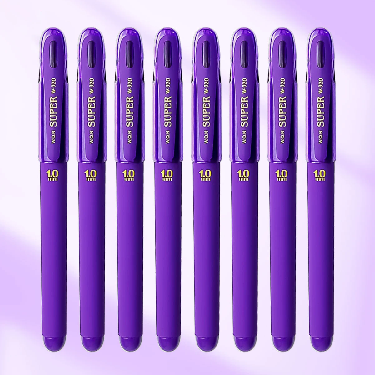 

3/6pcs purple Gel Pen 0.7mm Large Capacity Refill School Supplies Writing Pens Write smoothly Back-to-school season