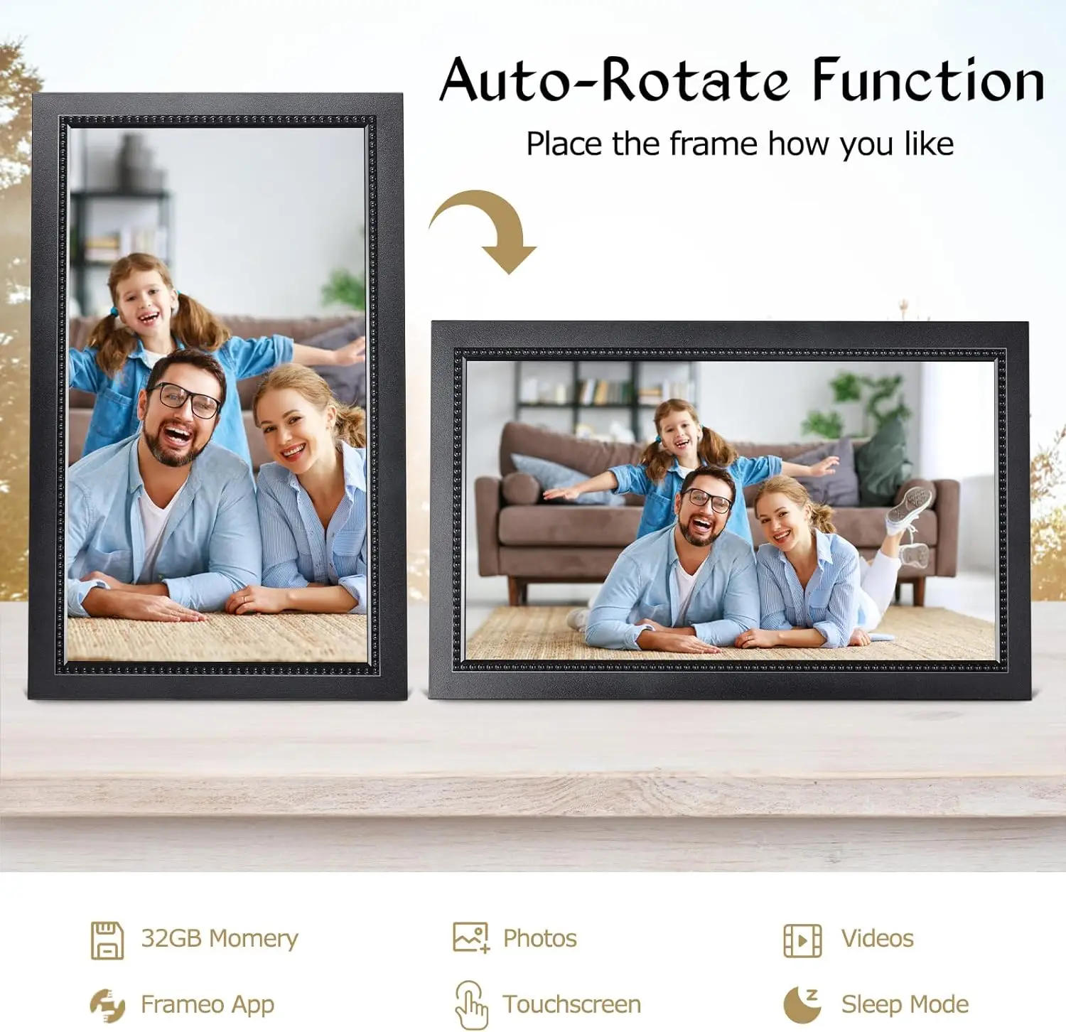 15.6 inch built in 32GB WiFi Large touch Digital Photo Frame 1920*1080 Digital Frame Good Gift