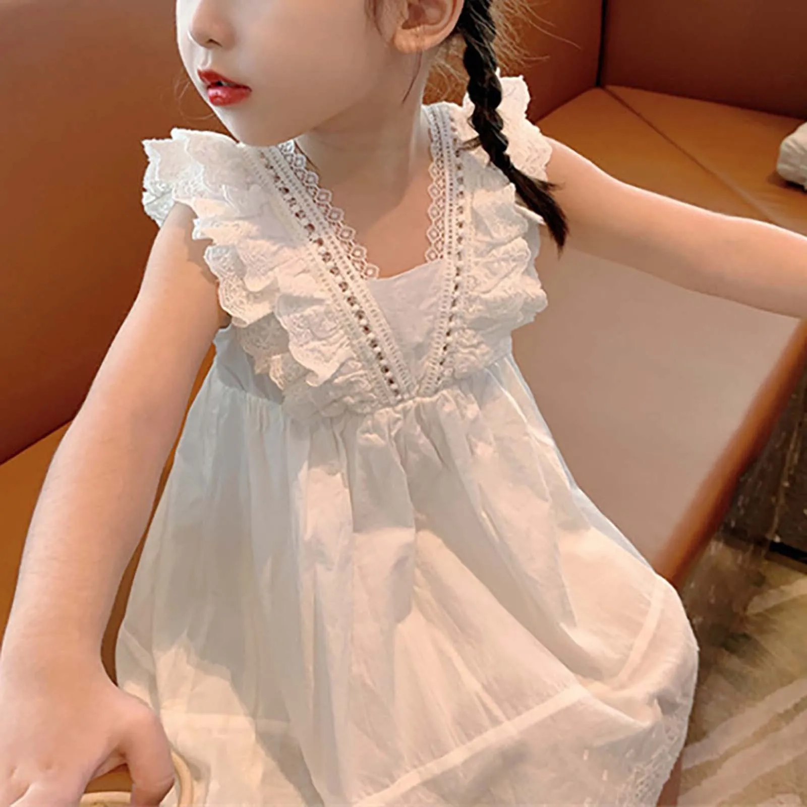 

Girl'S Camisole Vest Skirt Summer Dress Children'S Western-Style Skirt Children'S Princess Skirt Girl Baby Summer Dress