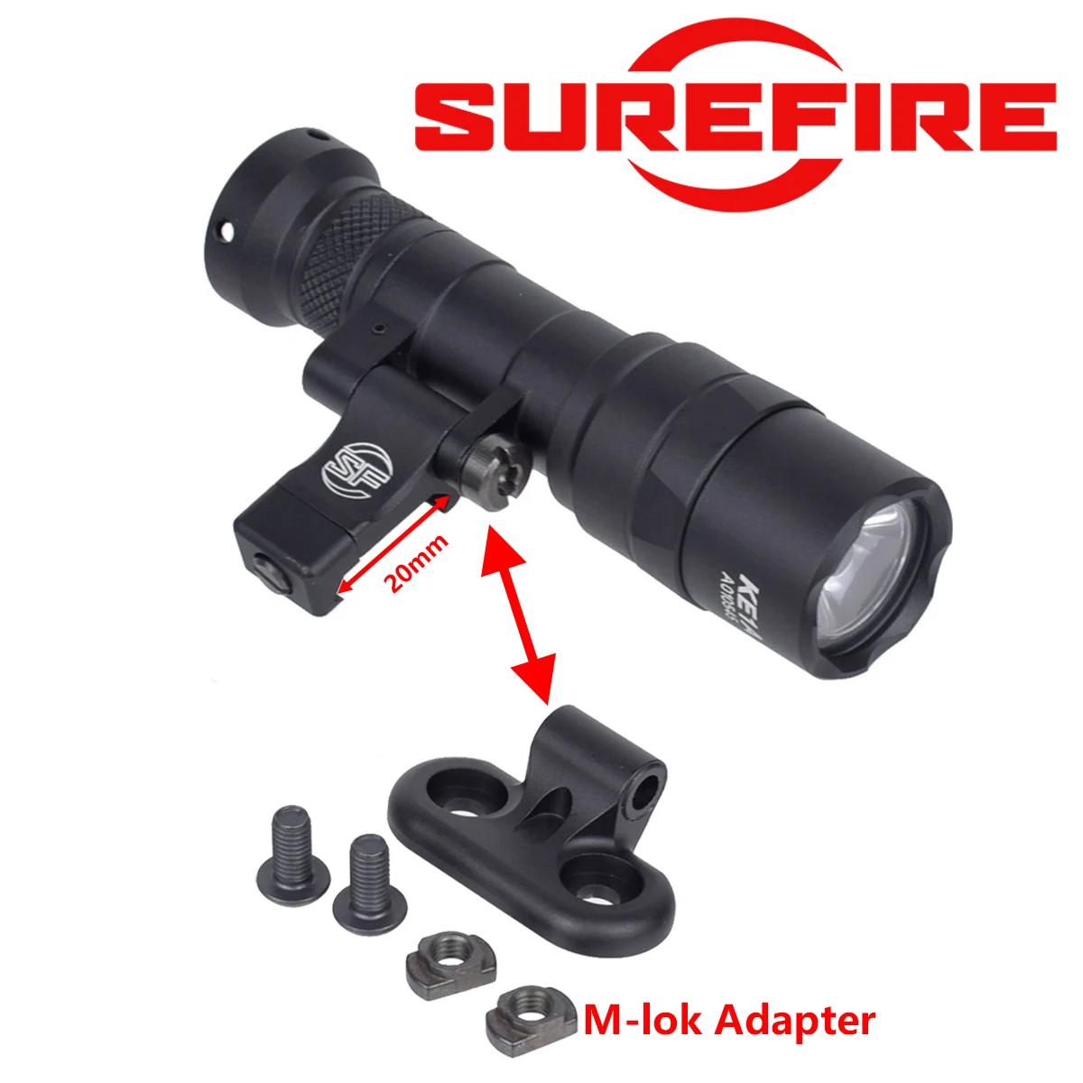 Tactical LED Flashlight for Outdoor Airsoft Hunting