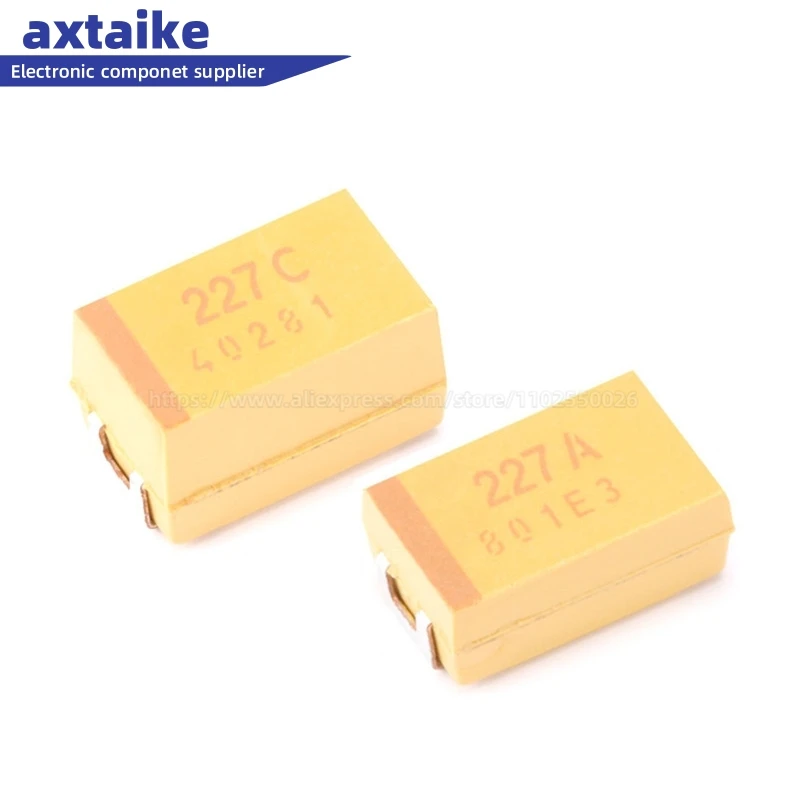 

10PCS 220UF 227 227K 6.3V 10V 16V 3528 6032 7343 10% SMD 227J 227A Tantalum Capacitor