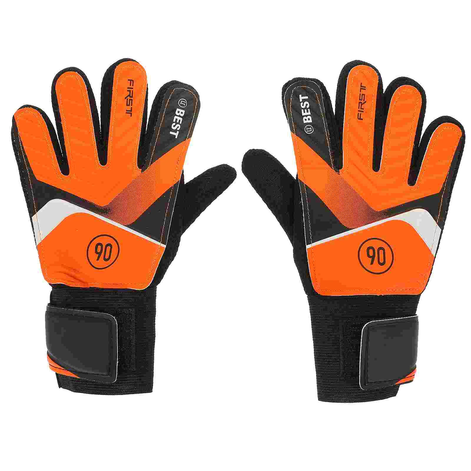 

Training Hand Protector Latex Gloves Mittens for Kids Professional Goalkeeper Wear-resisting Soccer Football Sports