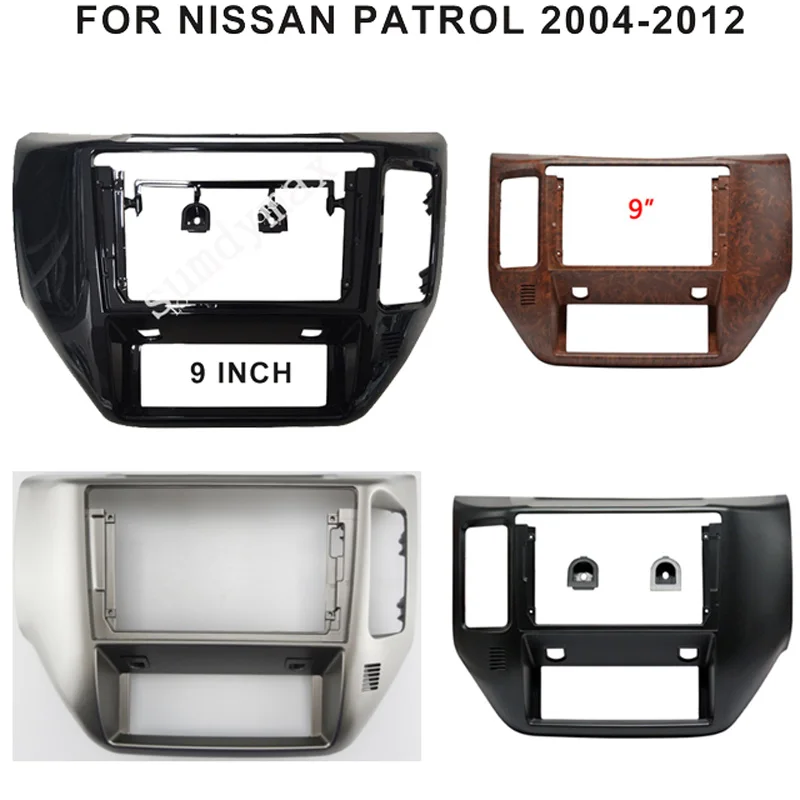 9inch Car Radio Fascia For Nissan Patrol V5 Y61 2011 2015 Auto Stereo