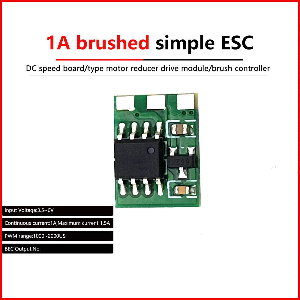 DC3.5-8.4V Dual Way Bidirectional Brushed ESC Speed Control for RC Model Boat Tank Brushed Motor Spare Parts