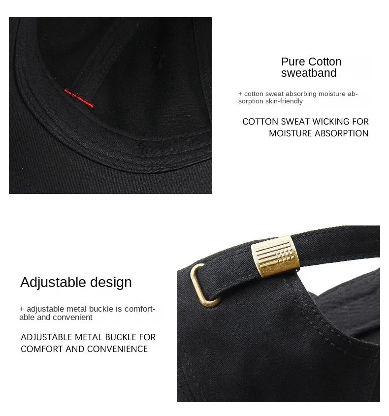 Casquette de baseball structurée grande taille pour tous