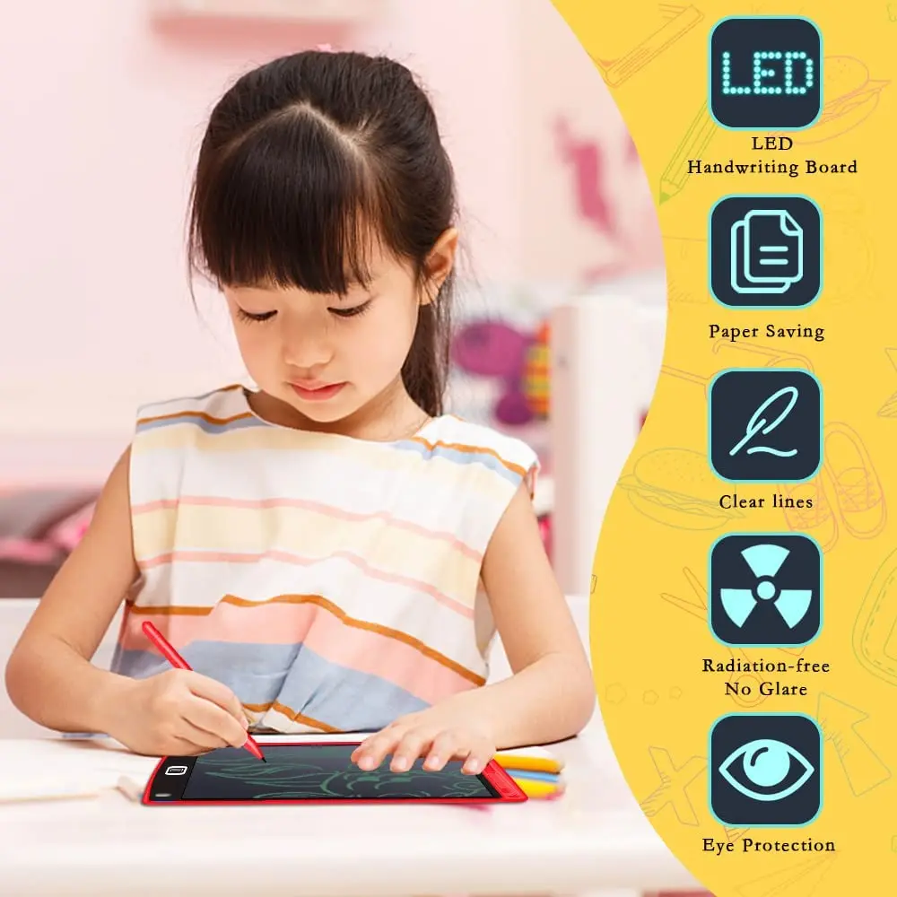 8.5Inch Electronic Drawing Board LCD Screen Writing Digital Graphic Tablets Handwriting Pad For Children lcd writing tablet electronic writing board lcd drawing tablet electronic drawing board drawing board lcd writing board drawing toy educational drawing toy