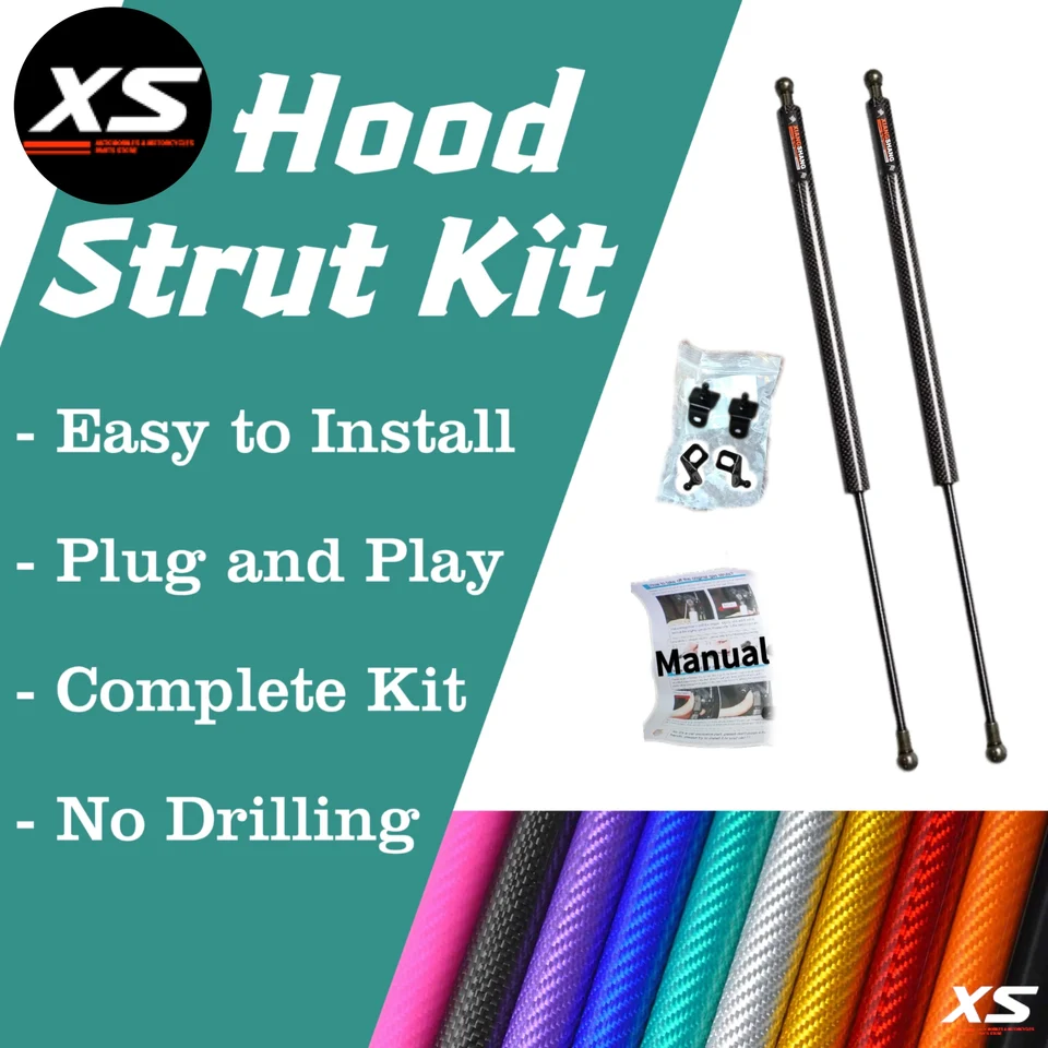 TENKIDOM Front Hood Struts Compatible With Hyundai Santa Cruz (NX4a OB) 2022-2025 Shock Lift Supports Bonnet Gas Dampers Springs Kit No-Drill Bolt-on - View #5