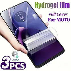 3 - Pack HD Hydrogel Film Screen Protector - 3Pcs (For Moto G04 )