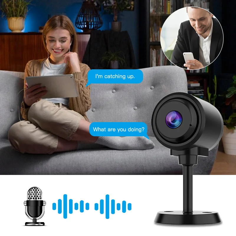 FIRSTCCTV Wireless Mini WiFi Security Camera with Night Vision Motion Detection Rechargeable Battery Easy to Mount 5