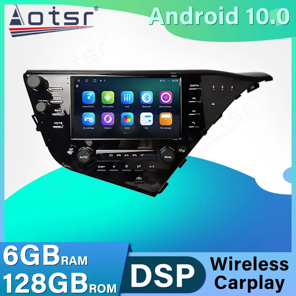 

Car Radio For Toyota Camry 2018 Android 11 Multimedia DVD Player 6GB+128G GPS Navigation Auto Stereo Head Unit DSP Carplay Audio