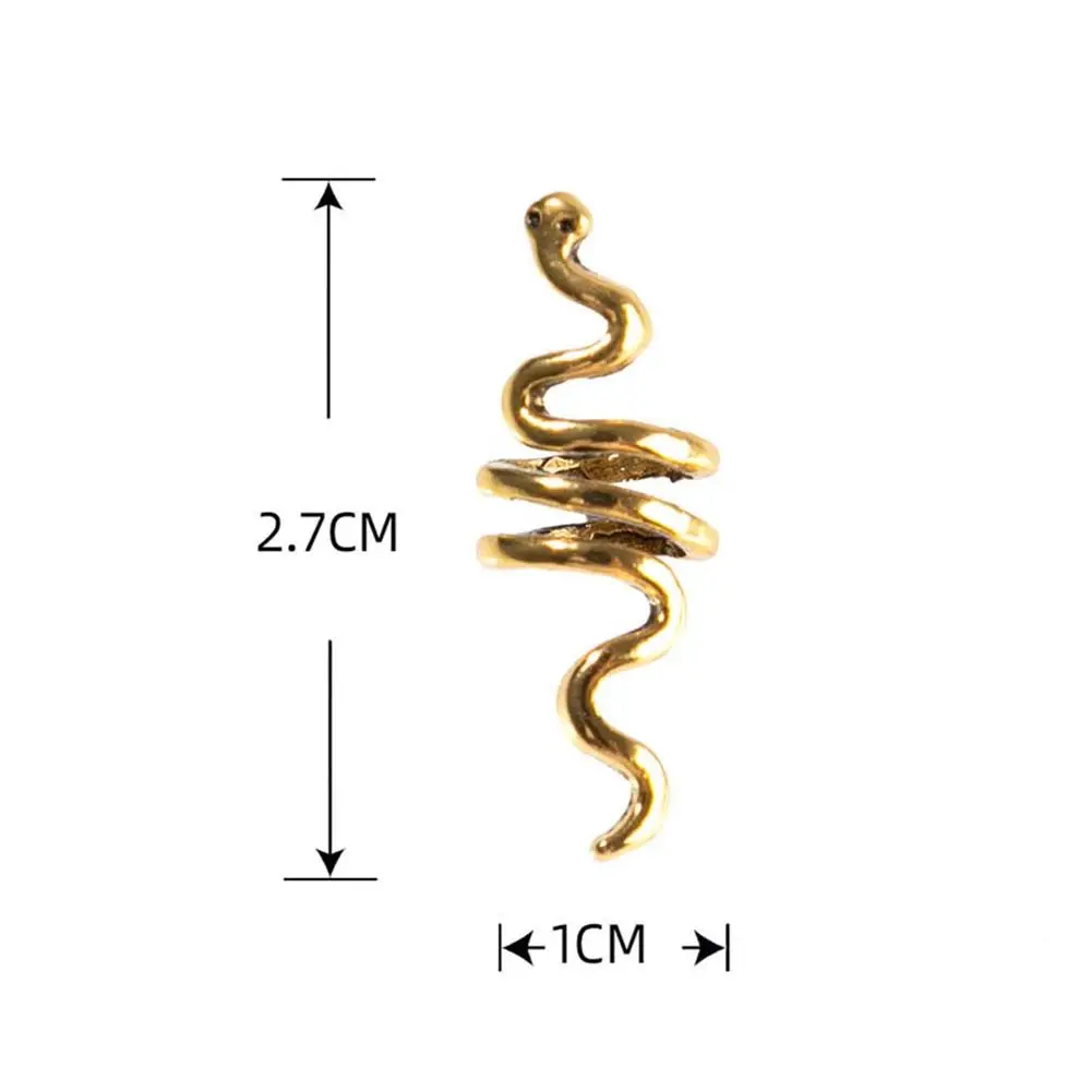 Wig Accessories Dirty Braid Cuff Charms Braided Hair Beads Cuffs Tubes Rings Snake Dreadlock Beads African Hair Rings