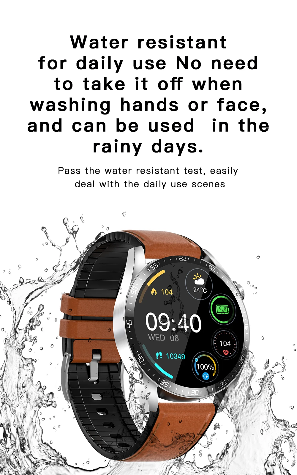 2020 New Smart Watch BT Calling Music Player AI Vice NFC Assistant Heart Rate Blood Oxygen Men Smartwatch Health Tracker+Box