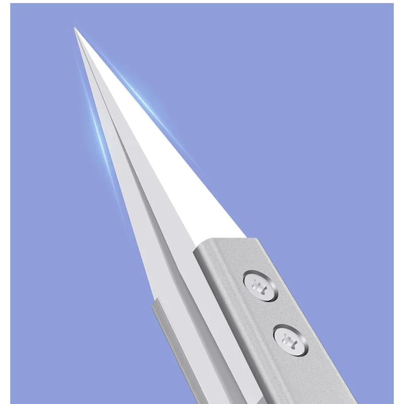 Mechanic ceramic tweezers precision tweezers esd anti static tweezers ceramic tweezers SM-11 SM-17 S-grade Flying Wire Ceramic Tweezers High Precision Insulation Non-magnetic Anti-Static Special Tweezers