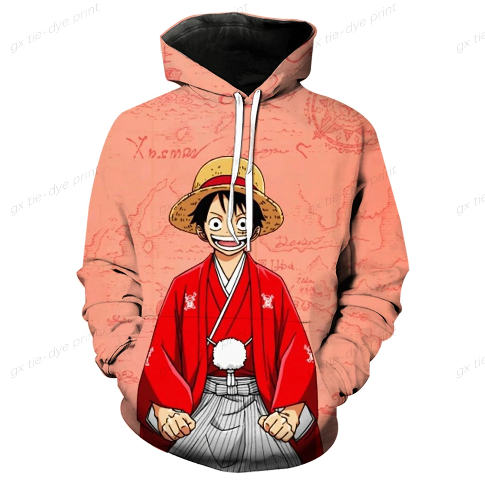 Anime Enfants One Piece Luffy Sweats À Capuche Unisexe Hip Hop Pull Manga  Shirts Garçon Fille Vêtements : : Mode