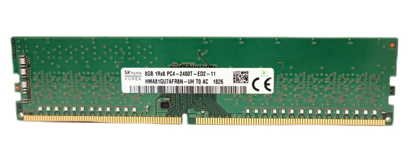 Hynix DDR4 8GB 2400T PC4 2400MHz 1pure saf ECC UDIMM iş istasyonu