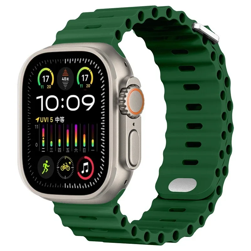 Premium Ocean Silicone Strap for Smartwatch - Durable & Stylish Wristband