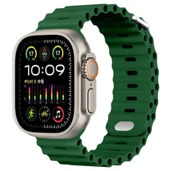 Premium Ocean Silicone Strap for Smartwatch - Durable & Stylish Wristband (Clover)
