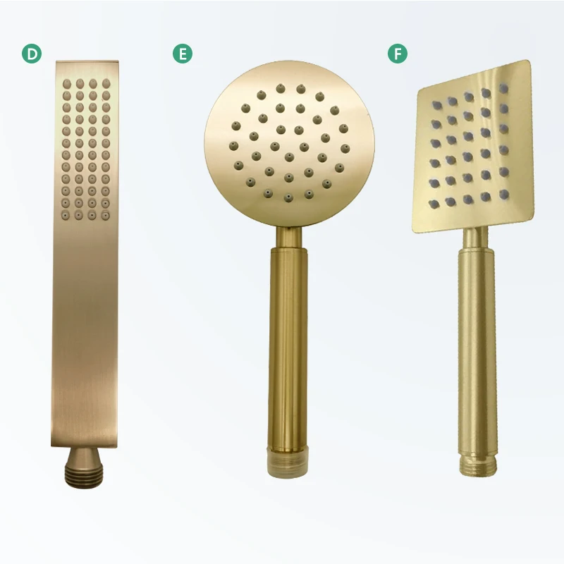 Shower Set Hand Shower High Pressure Rainfall Brass/Stainless Steel Bathroom Fixture Handheld