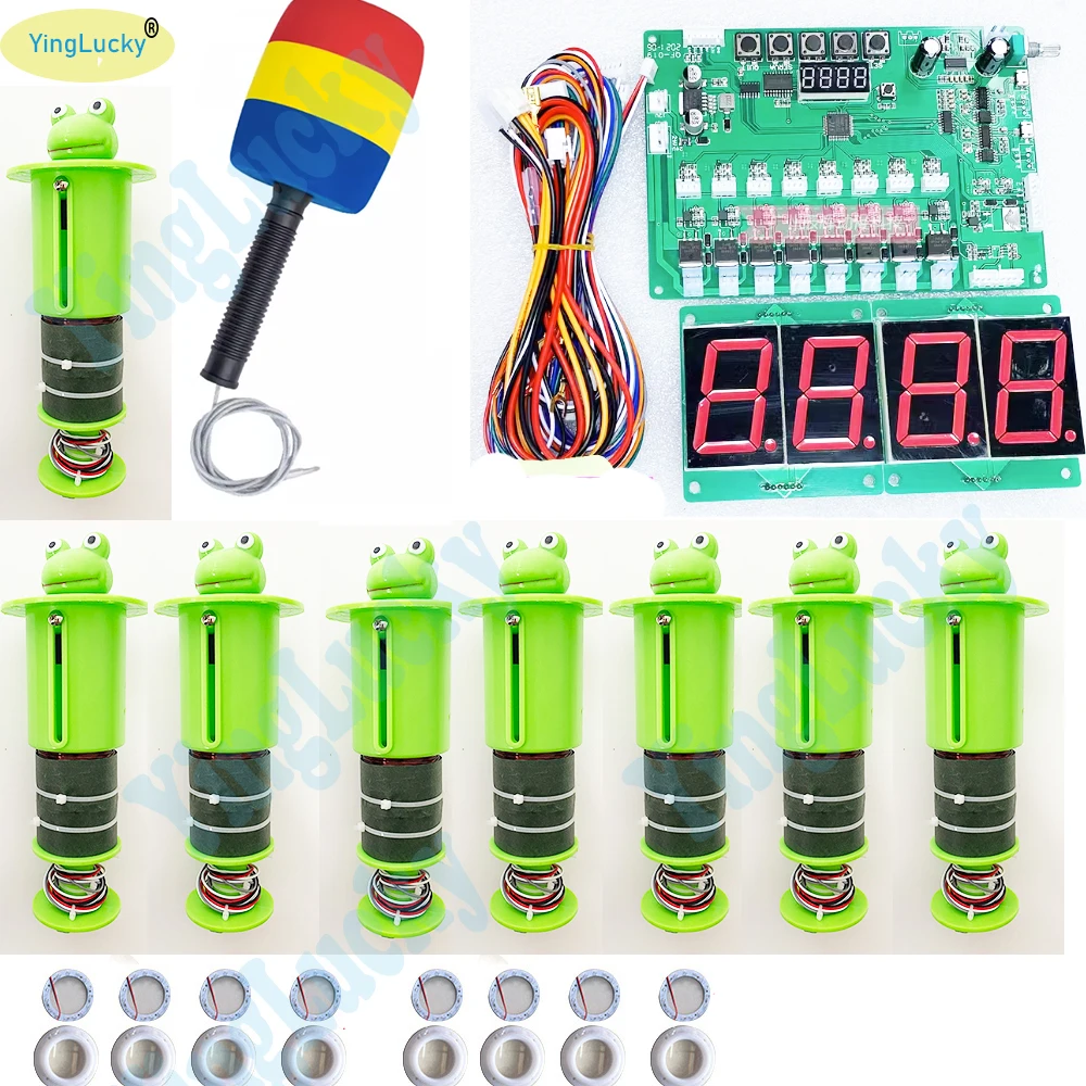 Hitting Hamster / Frog Full kit with motherboard, 8 hitting heads for kids coin operated games whac-a-mole / frog hammer Arcade