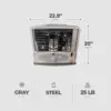 World 10,000 BTU Kerosene Wick Heater with Glass Burner System, Sure-Seat Chimney System, and Removable 1.1 Gallon Fuel Tank, Gr 3