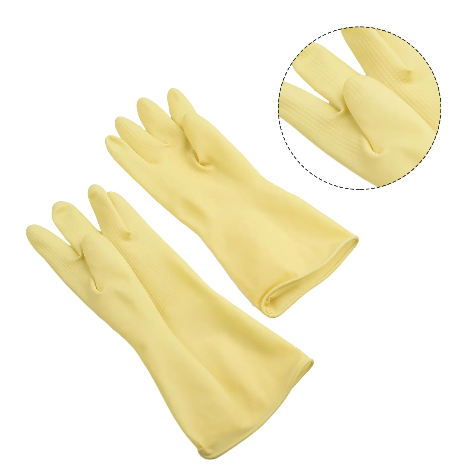 1Pair Industrial Gloves Natural Latex Acid Resistant Chemical Protective Gloves Acid And Alkali Resistant Industrial