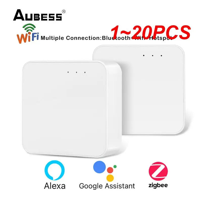 

1~20PCS Smart Home ZigBee 3.0 Wired Gateway Hub APP Control RJ45 Ethernet Bridge Works with Home Assistant Tasmota