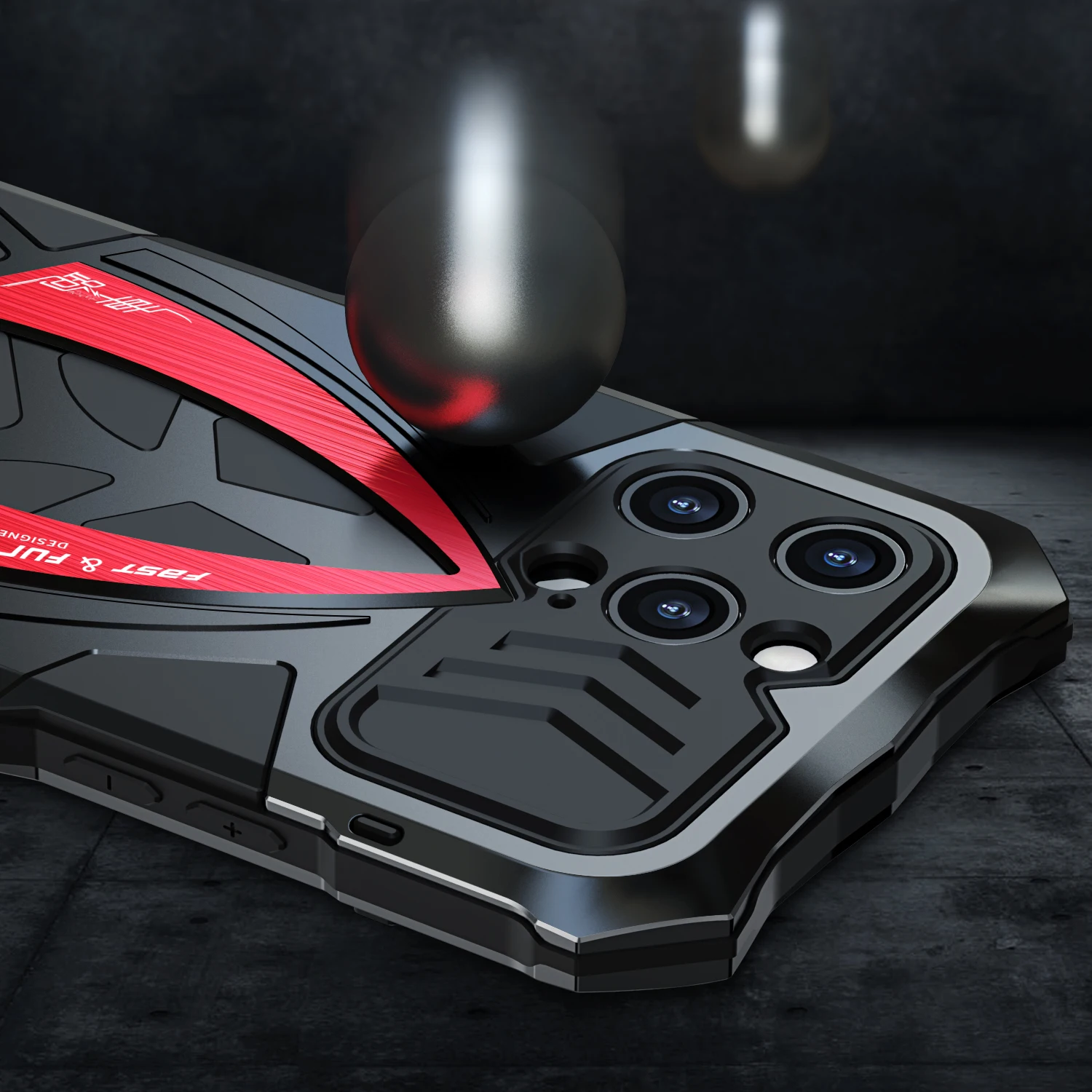 360 Full Doom Armor Metal Case For iPhone 14 Pro MAX 13 12 11 XS XR 7 8 15 Plus Aluminum Bumper Hybrid Rugged Shockproof Cover