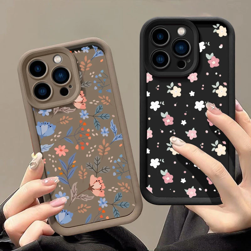 Silicone Art Flower Cartoon Shell Phone Case