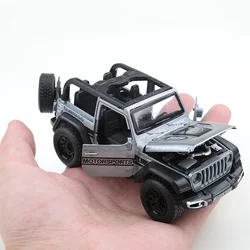 Die - Cast Metal Off - Road Convertible Toy with Pull - Back Action and Openable Doors (Convertible  silver)