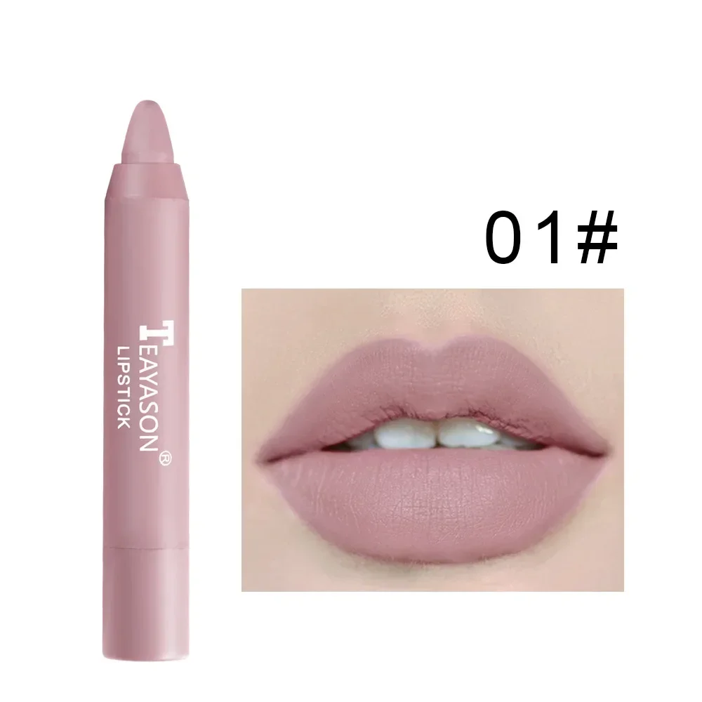 12 Colors Velvet Matte Lipsticks Pencil Waterproof Long Lasting Sexy Red Lip Stick on-Stick Cup Makeup Lip Tint Pen Maquillaje