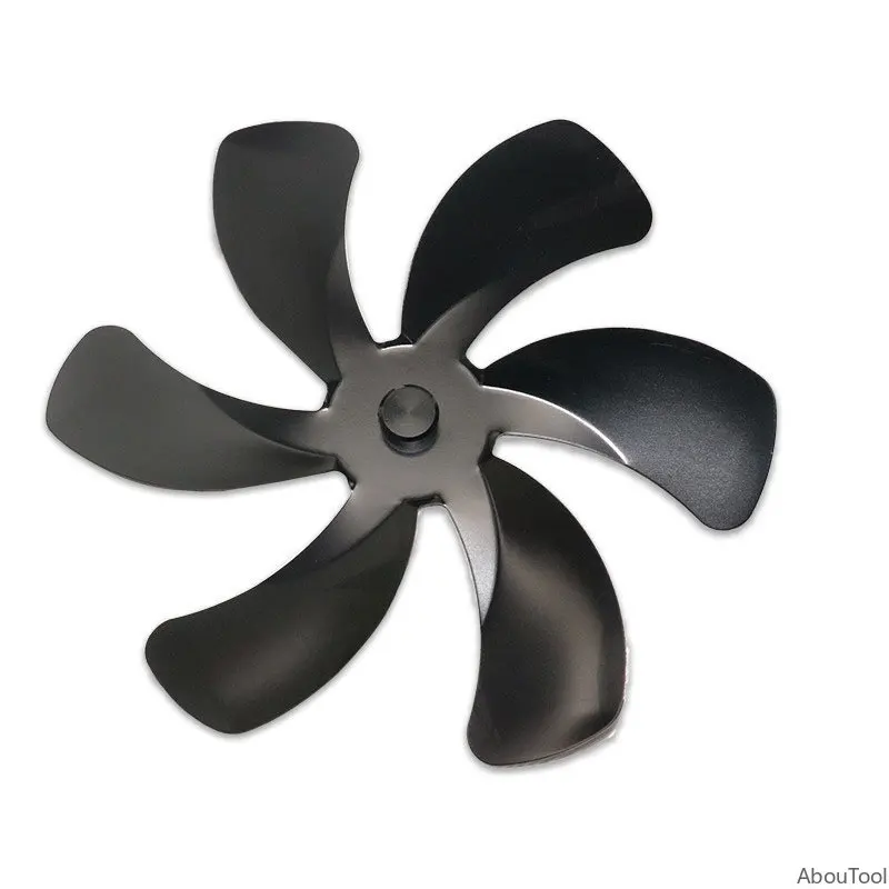 1pc Fireplace Fan Blade Replacement Diameter 180mm Aluminum Alloy Fan Blade 6 Stove Flame Butane Gas Stoves Fireplace