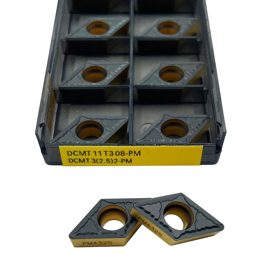 SPORTARC 10 Inserti In Carburo Per Tornio DCMT11T308-SM - Per Acciaio, Inox, Ghisa - Finitura E Semifinitura
